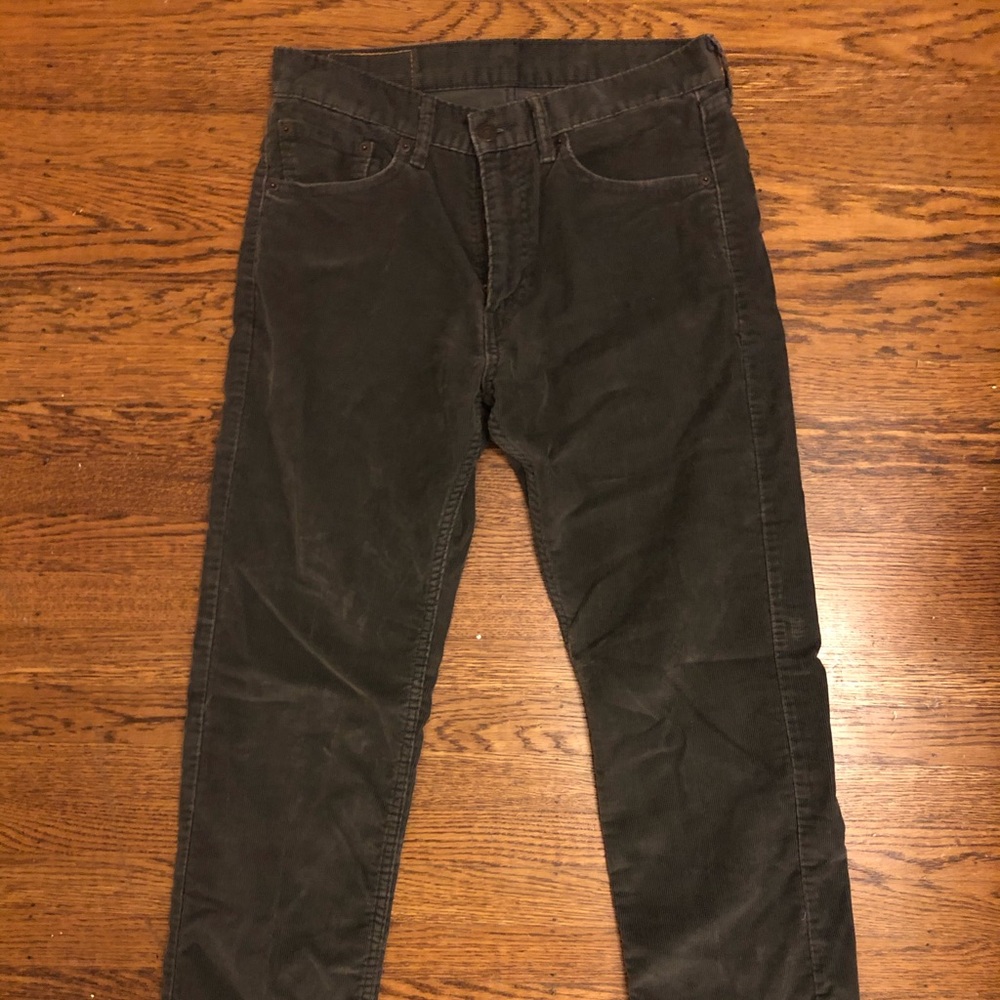 Men’s Levi’s 505 Regular Fit Corduroy - gray